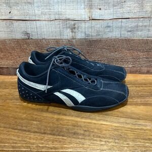 Reebok Rbk Black Gold Suede Athletic Trainers Womens 7.5 RB